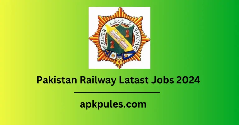 Pakistan Railway Latast Jobs 2024