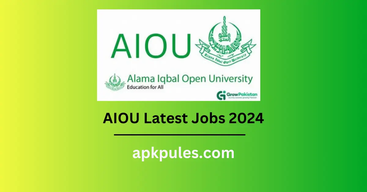 AIOU Latest Jobs 2024