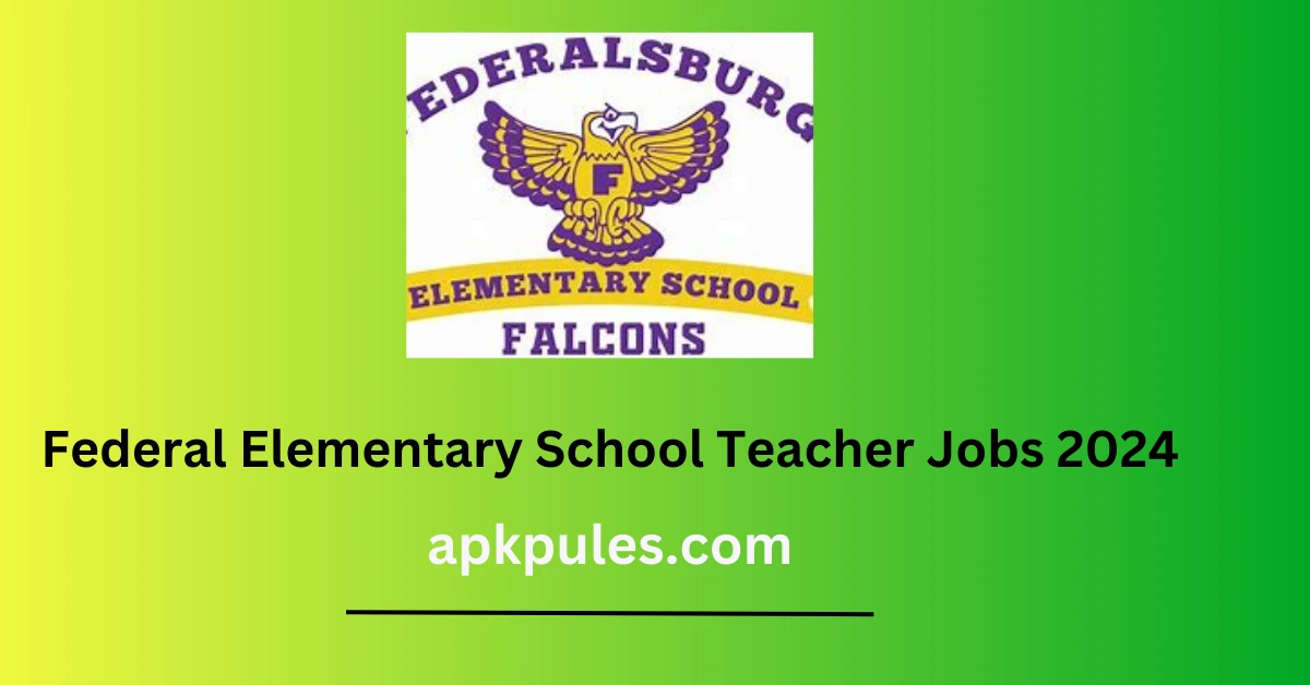 Federal Elementary School Teacher Jobs 2024